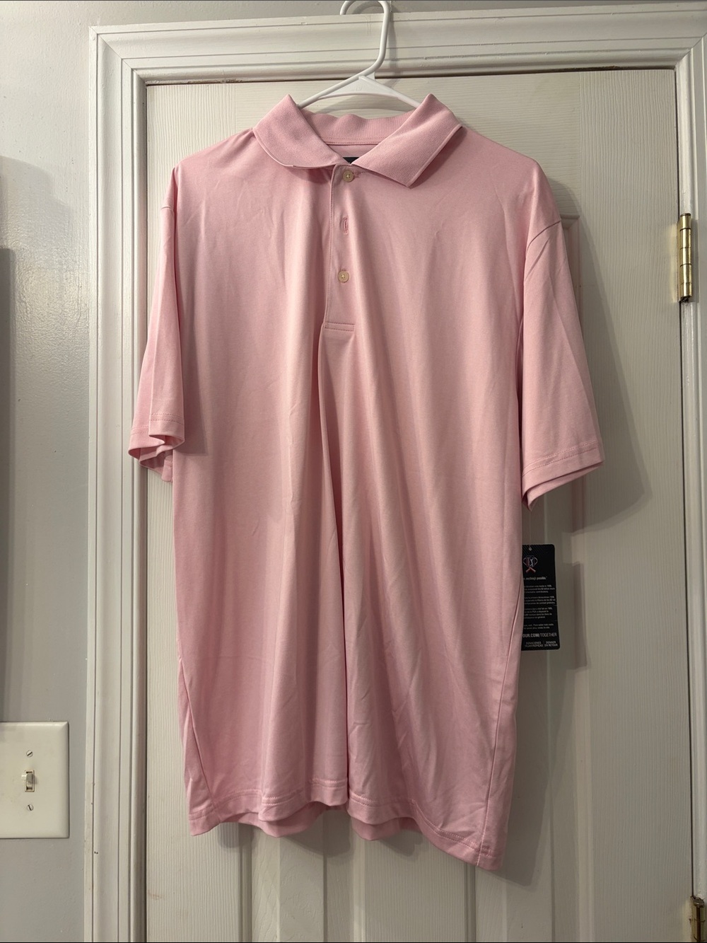 Macy's Men's Light Pink Polo Shirt